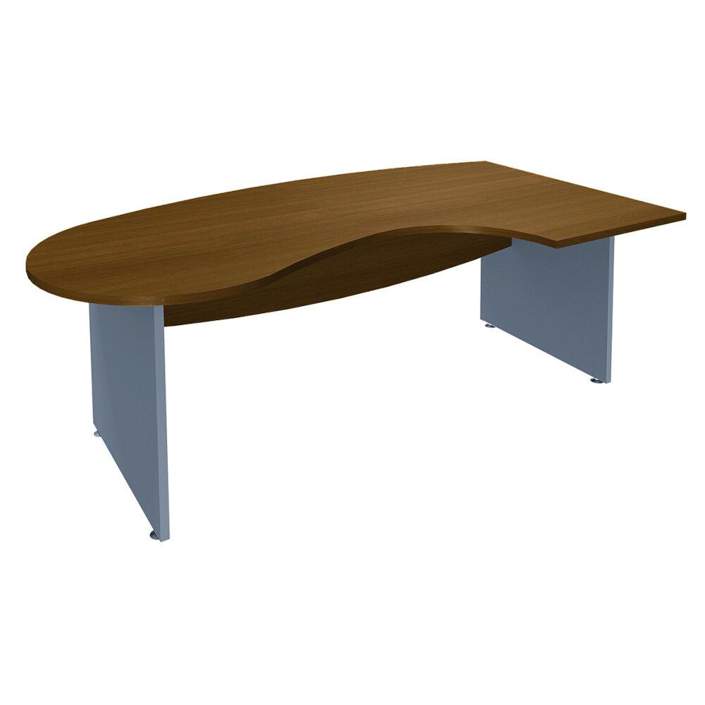 Bureau compact Manager UNIVERSAL piètement panneau 200 x 110 cm – Image 2