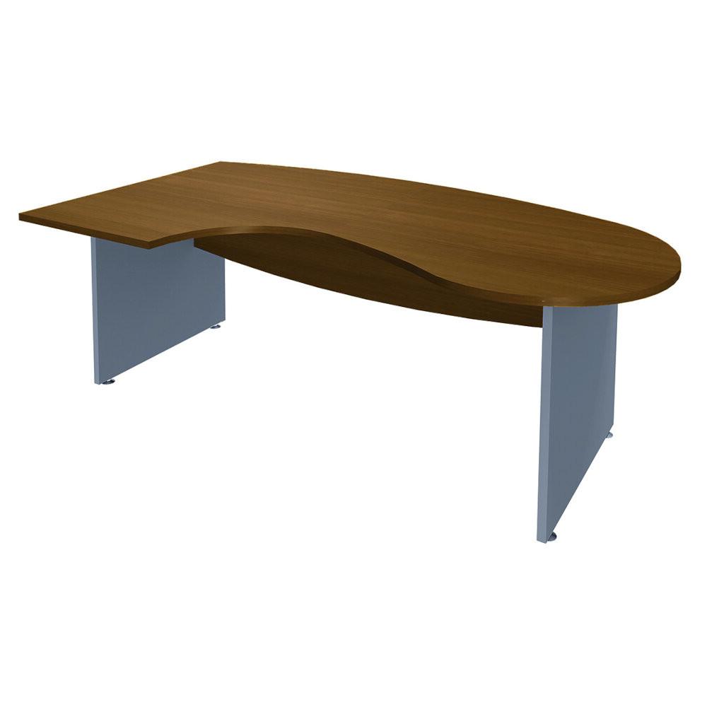 Bureau compact Manager UNIVERSAL piètement panneau 200 x 110 cm – Image 3