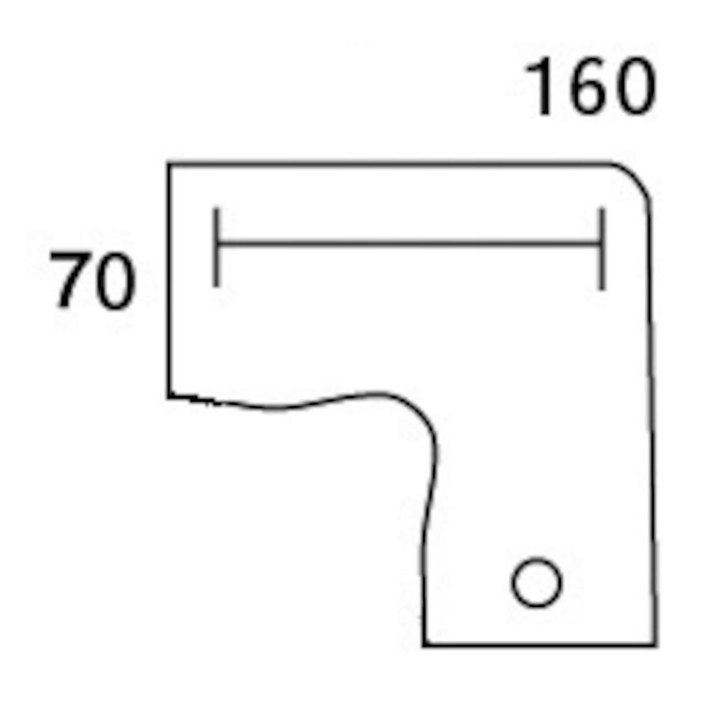 Bureau compact symétrique UNIVERSAL piètement L 160x160 cm – Image 2