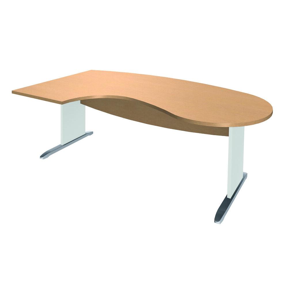 Bureau compact Manager UNIVERSAL piètement L 200 x 110 cm – Image 3