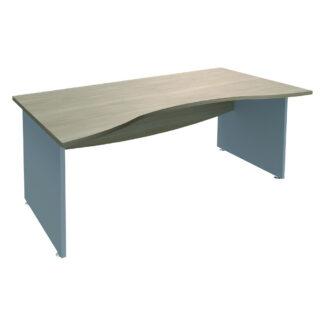 Bureau double vague Manager UNIVERSAL piètement panneau 180x90 cm