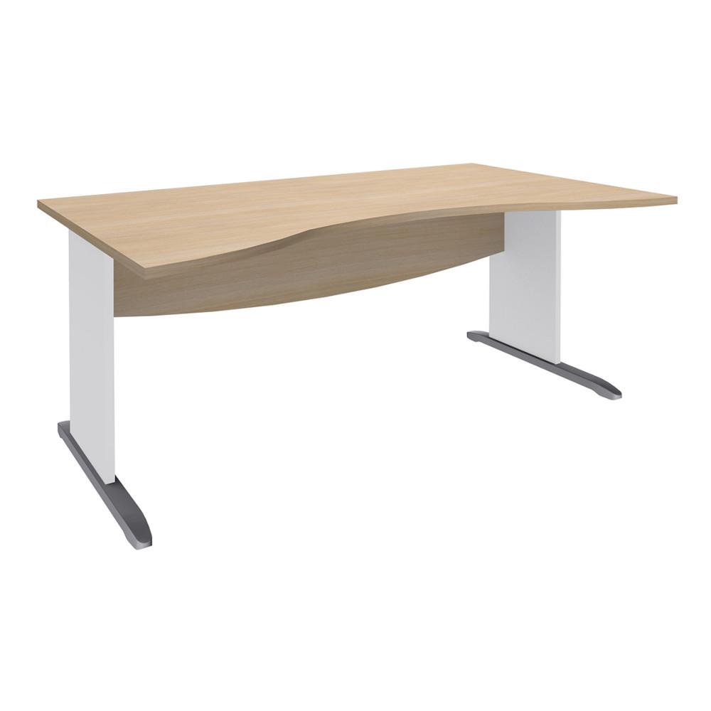 Bureau compact double vague Manager UNIVERSAL piètement L 180x90 cm