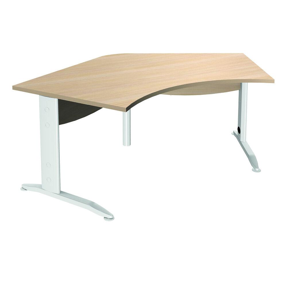 Bureau symétrique à 120° EQUILIBRE piètement métal L