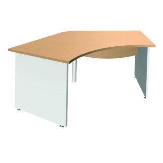 Bureau symétrique à 120 degrés UNIVERSAL piètement panneau