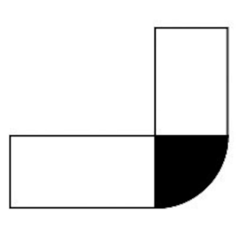 Angle de liaison à 90° sur pied tube – Image 2