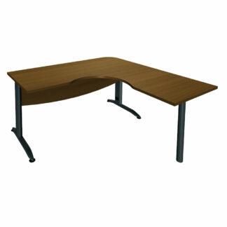 Bureau compact symétrique EQUILIBRE piètement métal L 160x160 cm