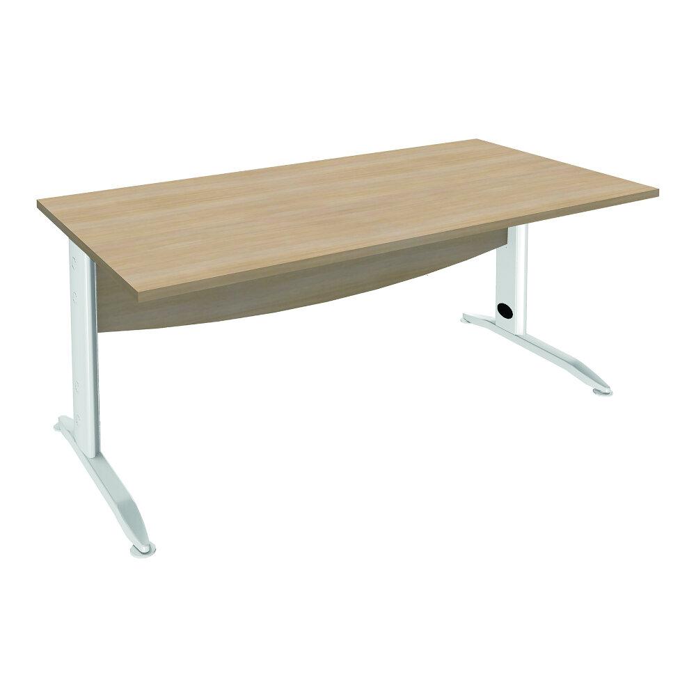 Bureau droit EQUILIBRE piètement métal L