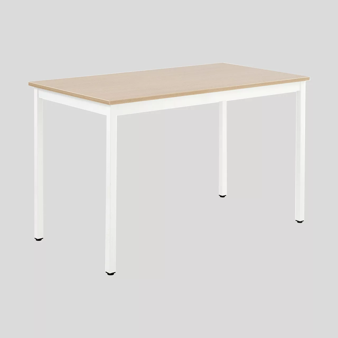 Table Multi-Usages Chêne clair et pieds blancs