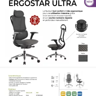 Fauteuil ERGOSTAR ULTRA : Le top CONFORT!