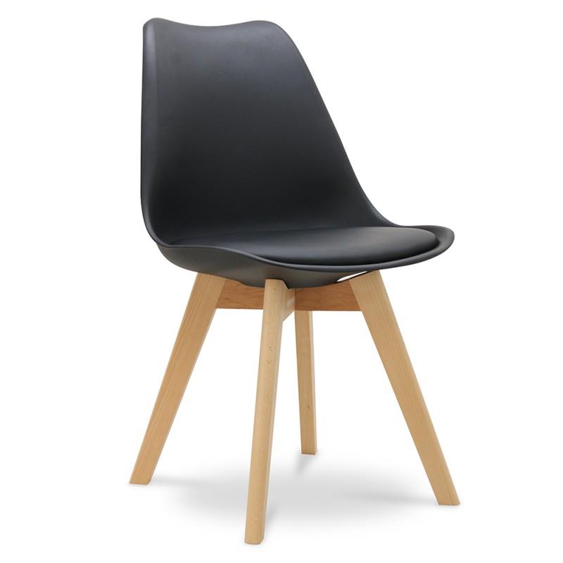 Pack de 2 chaises noires SUEDE – Image 7