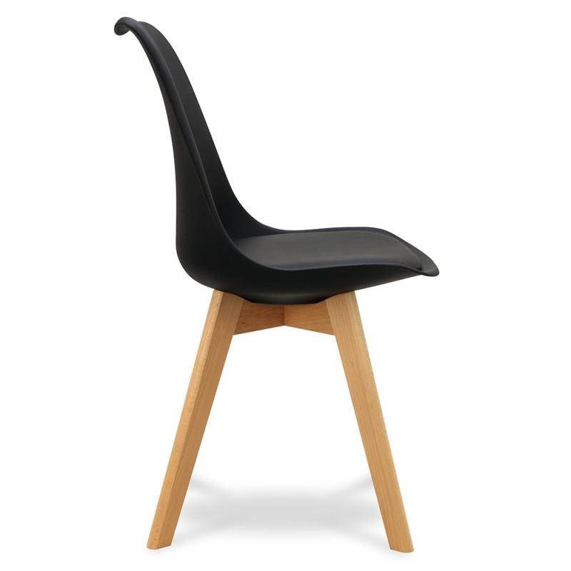 Pack de 2 chaises noires SUEDE – Image 6