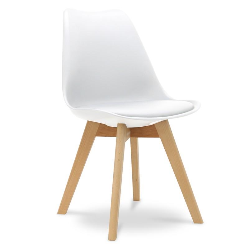 Pack de 2 chaises blanches SUEDE – Image 3