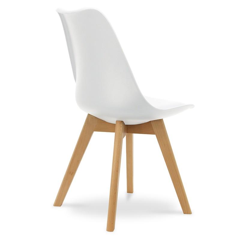 Pack de 2 chaises blanches SUEDE – Image 4