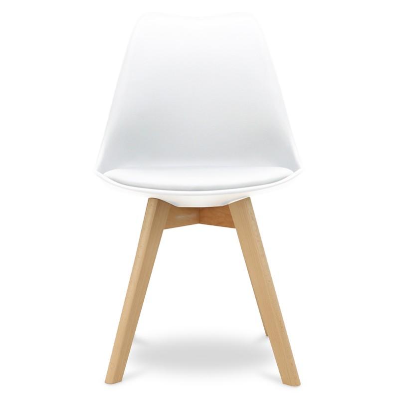 Pack de 2 chaises blanches SUEDE – Image 2
