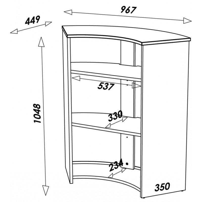 Comptoir d'accueil compact UNO – Image 2