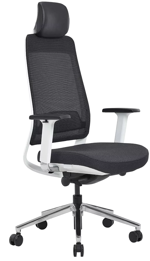 Fauteuil de bureau HALIFAX Blanc – Image 2