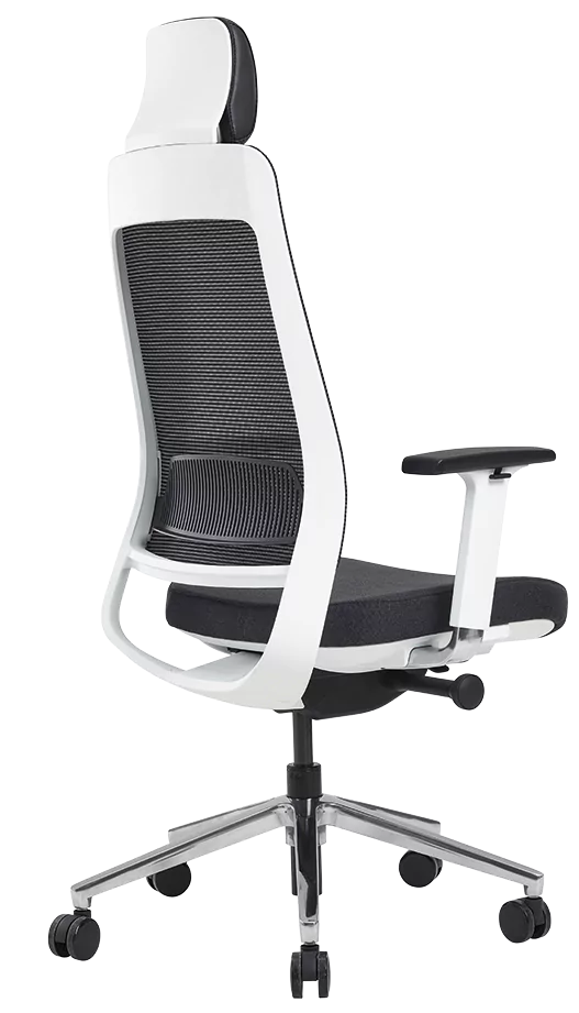 Fauteuil de bureau HALIFAX Blanc – Image 3