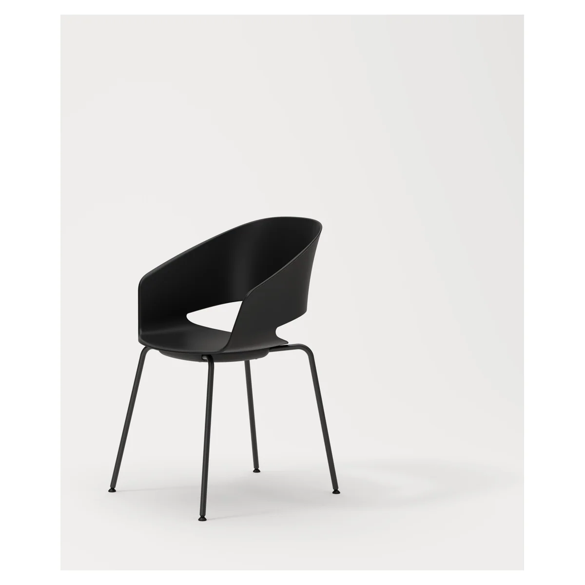 Fauteuil accueil ANDORA MÉTAL, vue 01