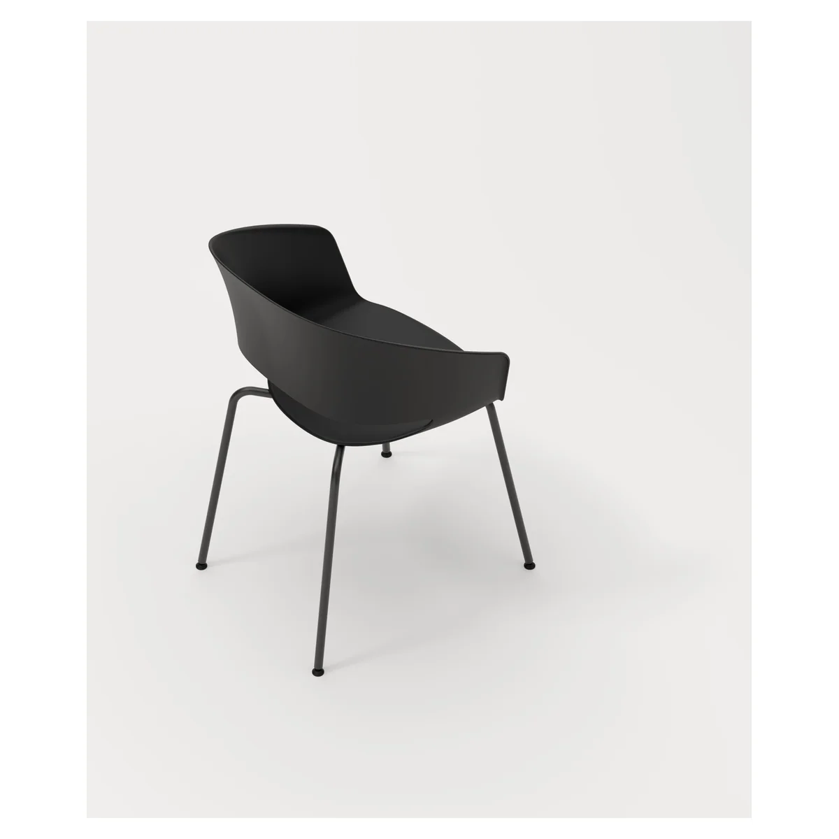 Fauteuil accueil ANDORA MÉTAL, vue 02