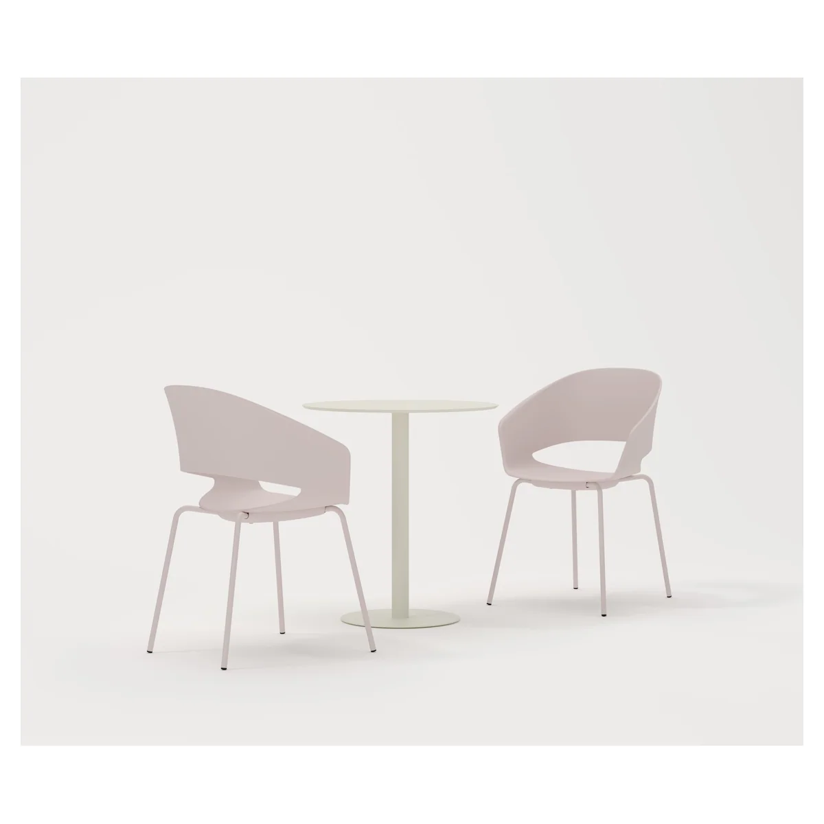 Fauteuil accueil ANDORA MÉTAL, vue 04