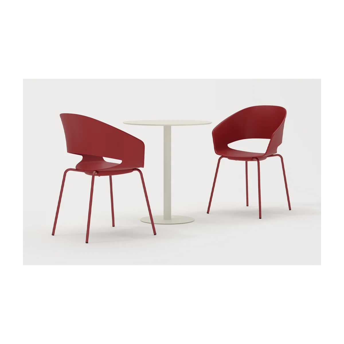 Fauteuil accueil ANDORA MÉTAL, vue 05