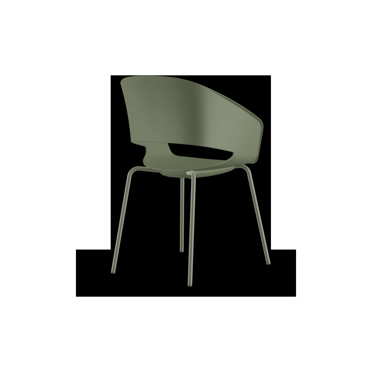 Fauteuil accueil ANDORA MÉTAL, vue 08