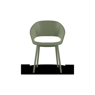 Fauteuil accueil ANDORA POLY, vue 01