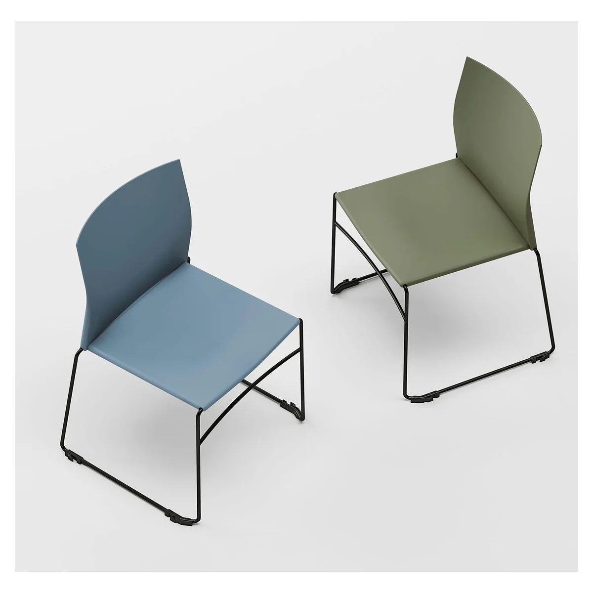 Chaise accueil LINÉO, vue 03