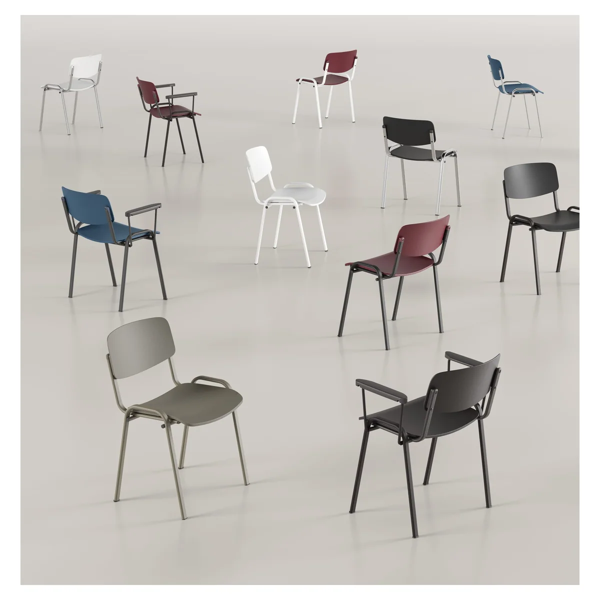Chaise accueil YUKA, vue 02