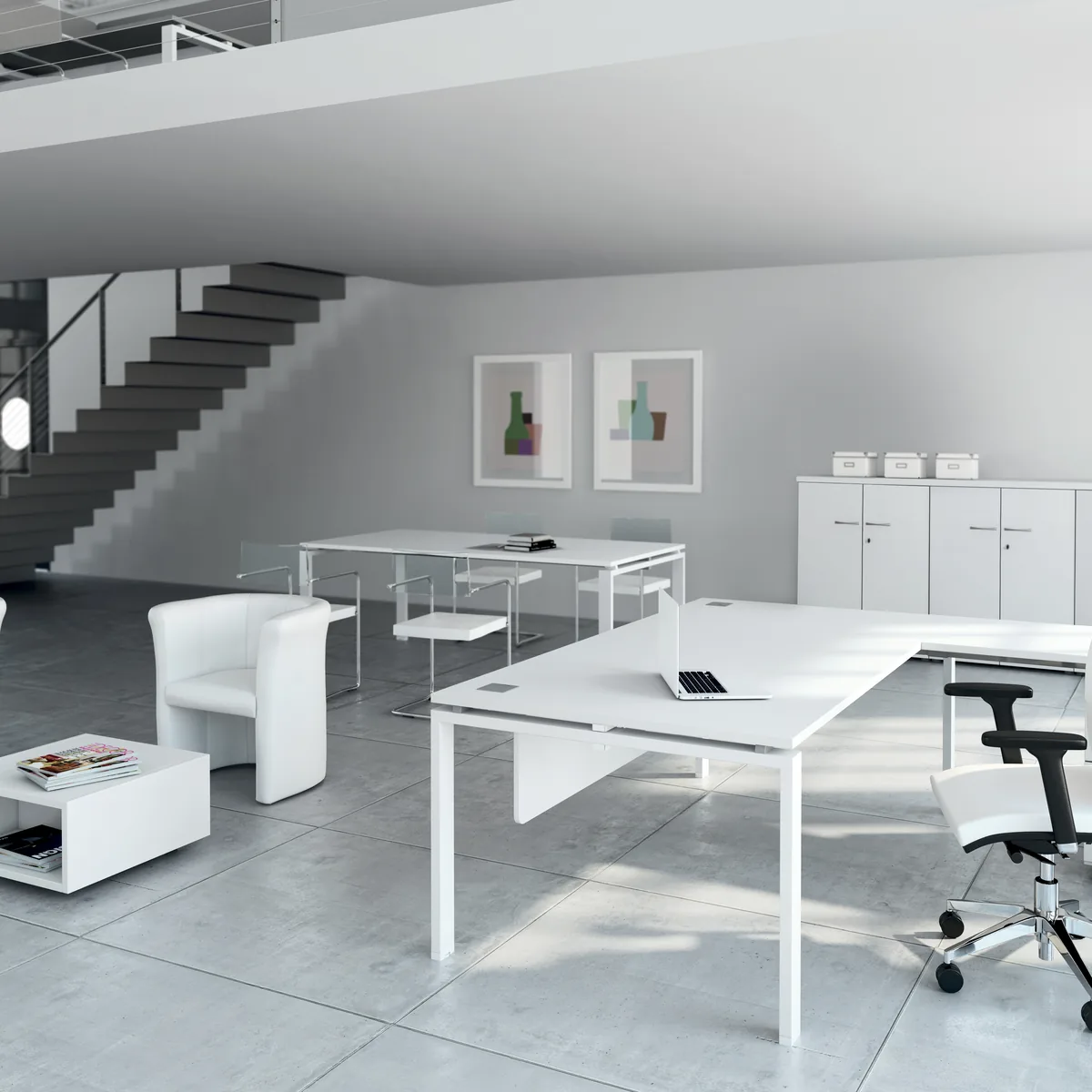 Bureau de direction ASTRO Buronomic – retour blanc blanc