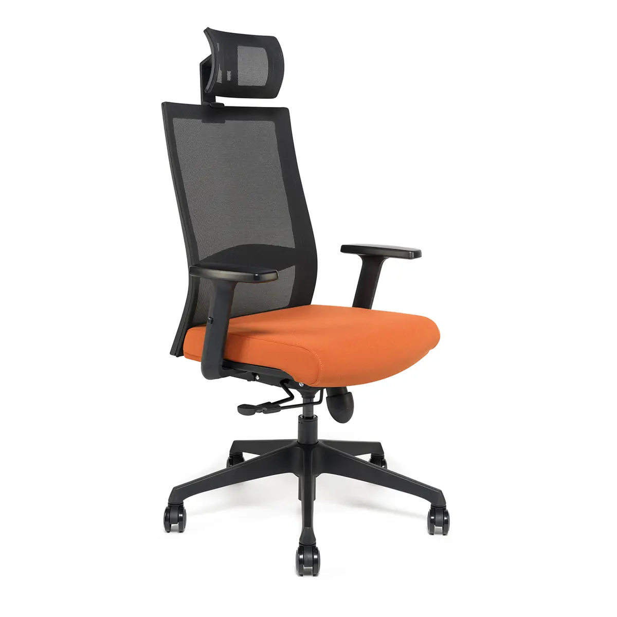 AXIO fauteuil opérateur coloris Z08 avec accoudoirs BR72 et têtière ATTO – vue 315°