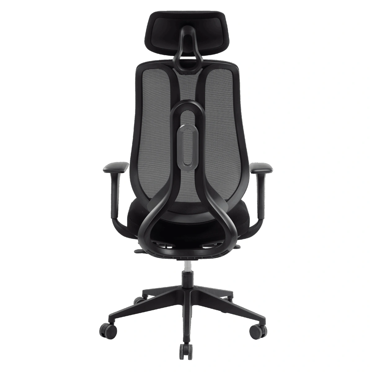 Fauteuil de bureau ergonomique COMETE noir - vue arrière