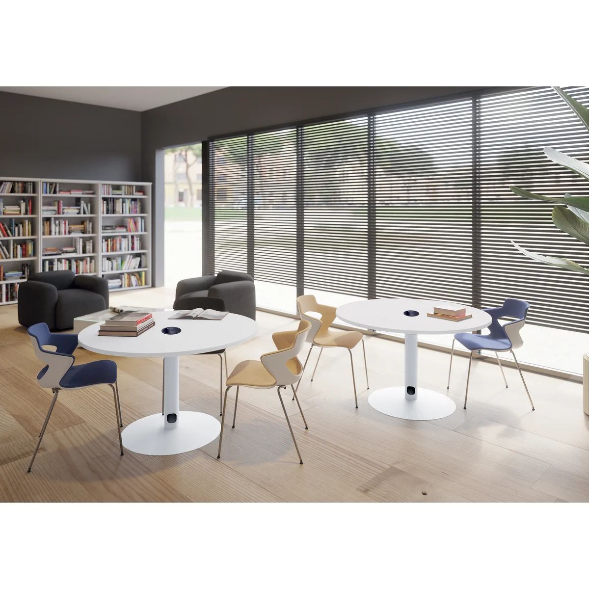 Table de réunion ENSEMBLE – vue d’ambiance 1