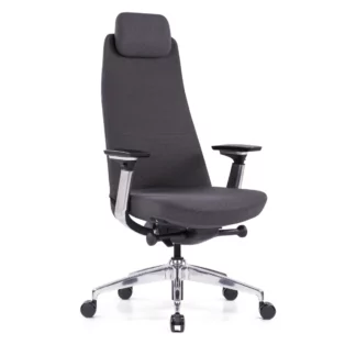 Fauteuil ergonomique VELTIS anthracite – vue trois-quarts