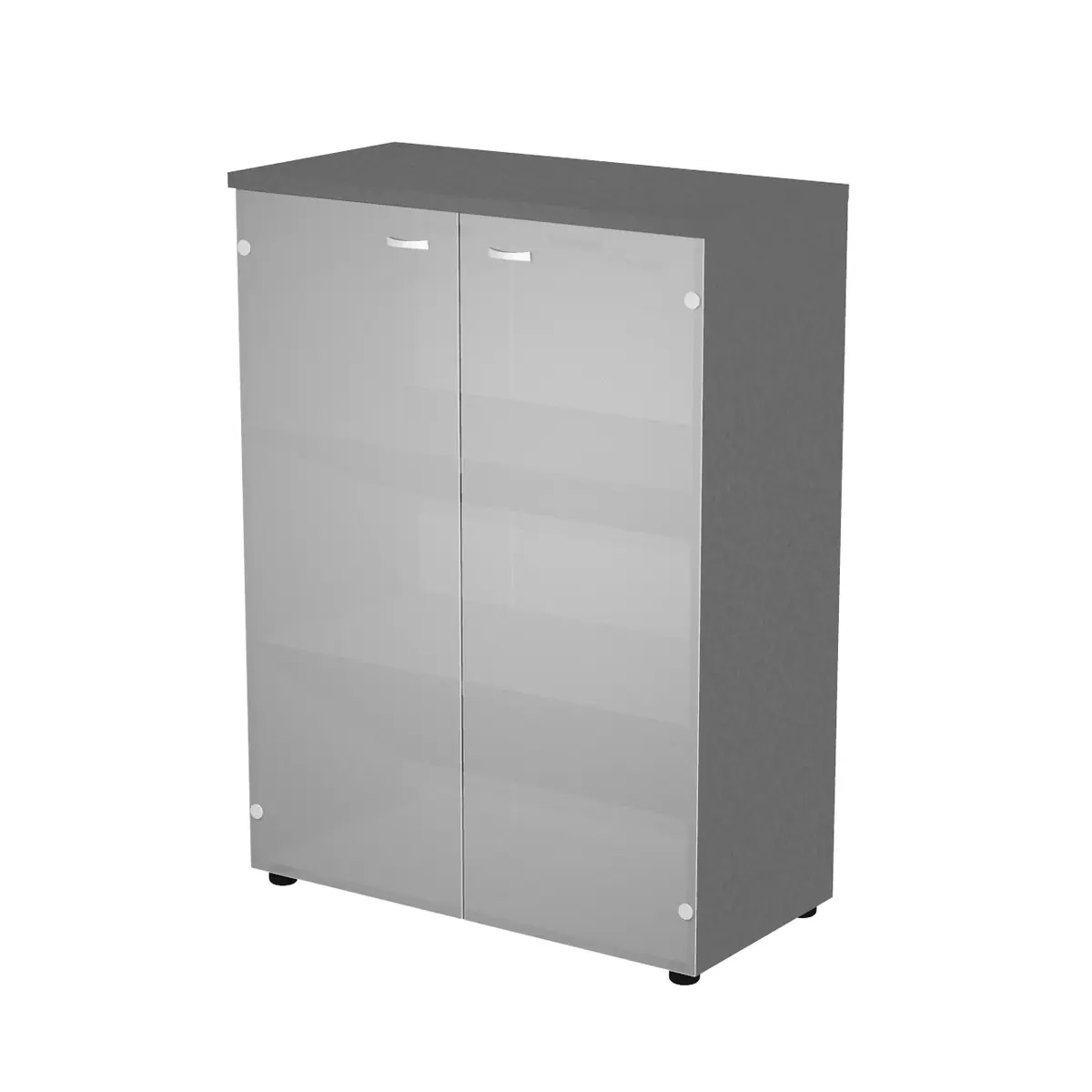 Armoire moyenne FORTIS avec portes en verre dépoli
