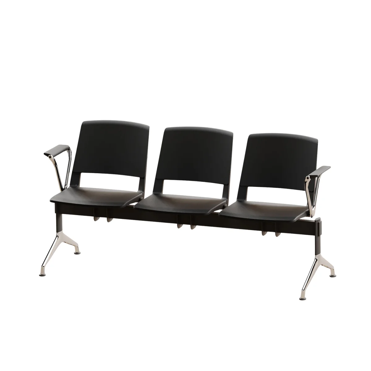 Poutre d’attente ALTO 3 places noire