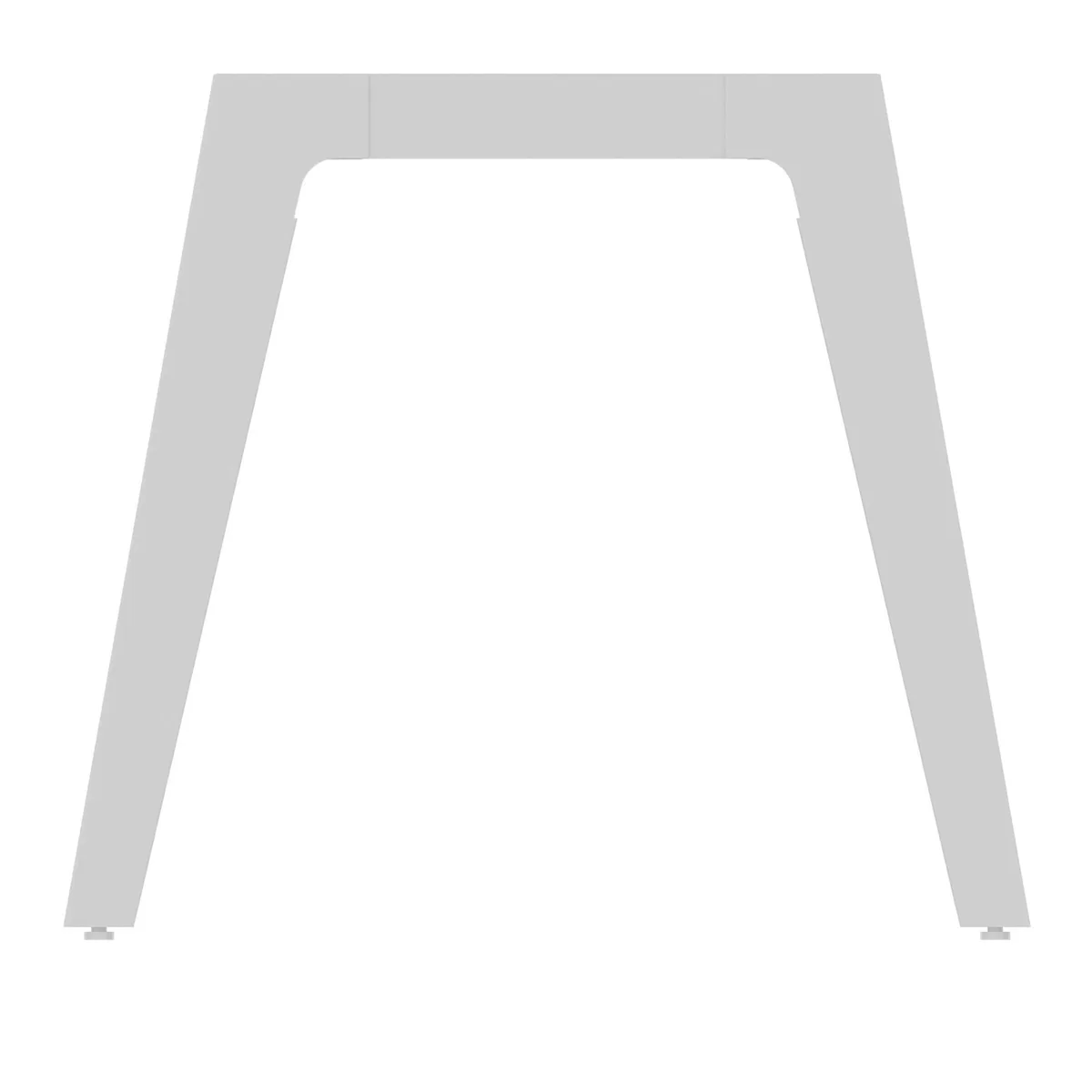 Piètement blanc du bureau STRUCTURA