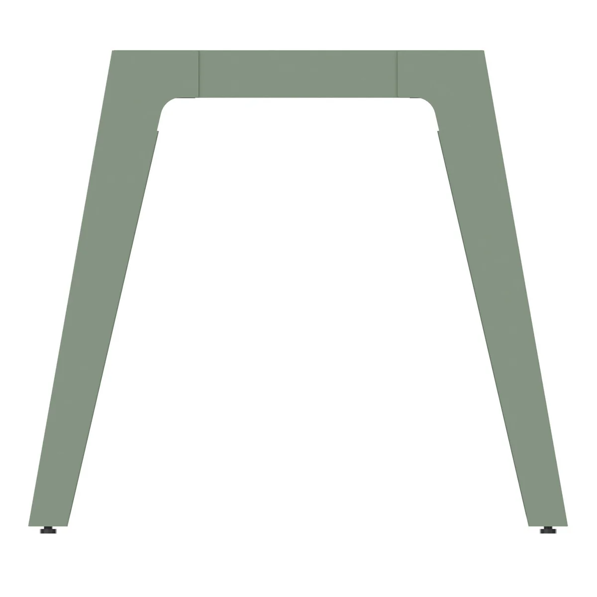 Piètement vert sauge du bureau STRUCTURA